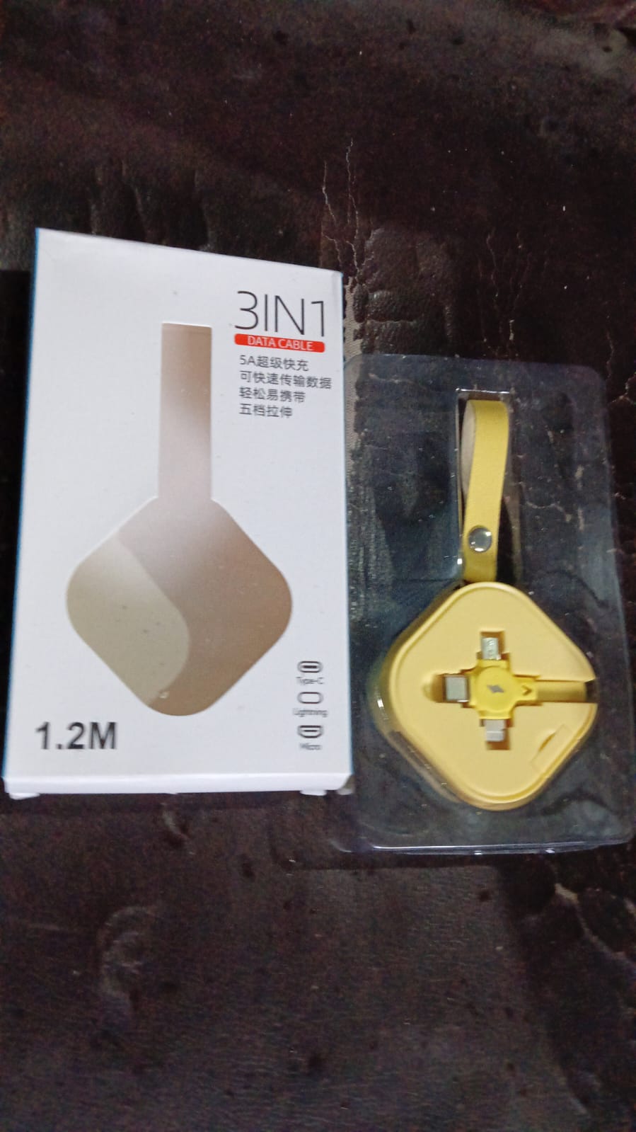 3 in 1 Charger Cable, Retractable Type, Compatible with Smartphones (1 Pc) 3 in 1 Charger Cable, Retractable Type, Compatible with Smartphones (1 Pc)